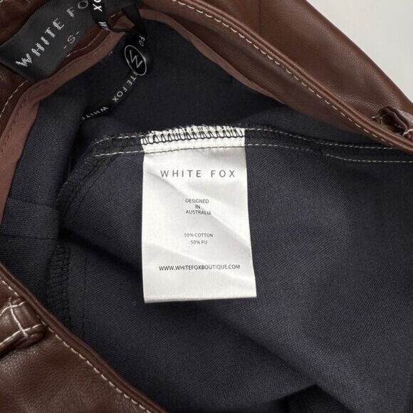 NWT WHITE FOX Truth Be Told Pants In Chocolate Brown Size Small - Picture 5 of 8